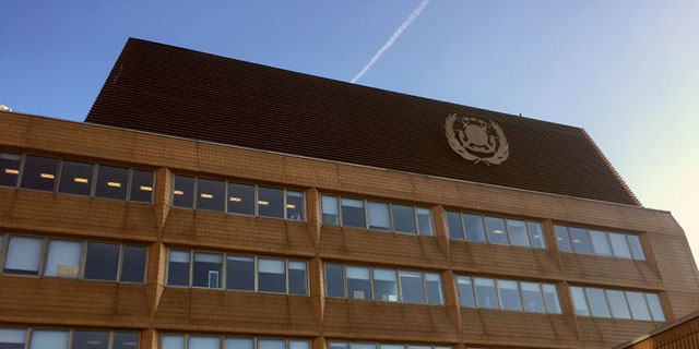 Exterior of the London headquarters of the IMO, a specialized agency of the United Nations