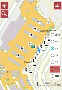 成田空港の地図