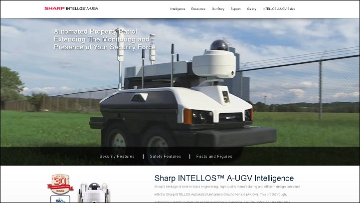 Sharp INTELLOS Automated Unmanned Ground Vehicle (A-UGV)