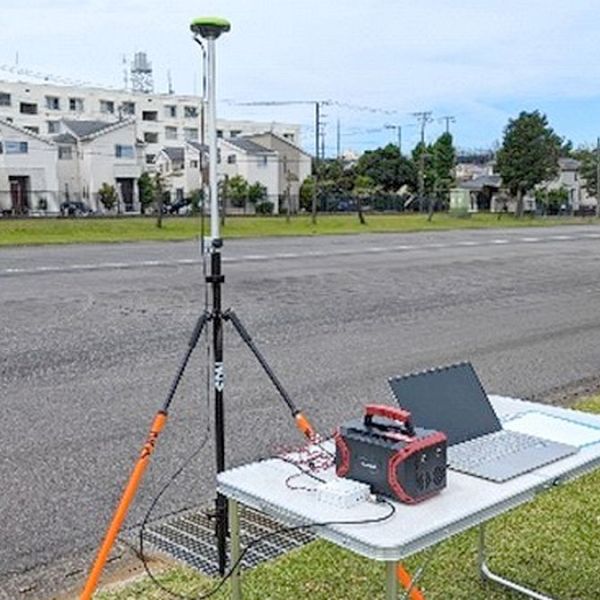 静止測位実験の様子-1