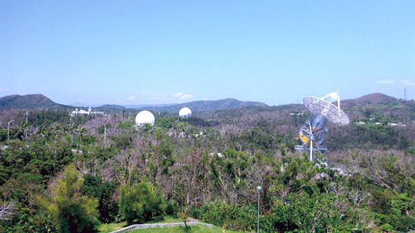 沖縄宇宙通信所の全景