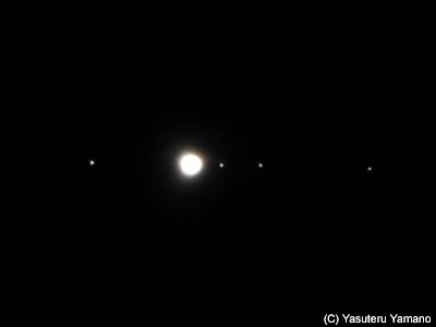 COOLPIX P610で撮影した「木星とガリレオ衛星」